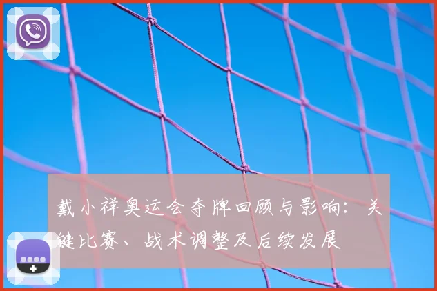 戴小祥奥运会夺牌回顾与影响：关键比赛、战术调整及后续发展